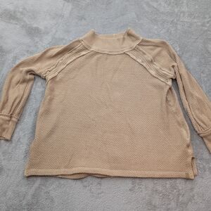 We The Free Beige Knit Top